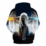 BFJmz Angel 3D Printing Coat Zipper Coat Leisure Sports Sweater  Autumn And Winter - bfjcosplayer