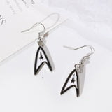 Star Trek Theme Silver Earring Holiday Gifts Jewelry Accessories for Women