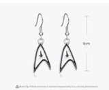 Star Trek Theme Silver Earring Holiday Gifts Jewelry Accessories for Women