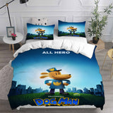 Dog Man Bedding Set Duvet Cover Comforter Sets