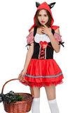 Halloween Women's Little Red Riding Hood Fairy Tale Cosplay Costume