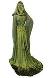 BFJFY Women's Medieval Hooded Cloak Halloween Withch Cosplay Dress - bfjcosplayer