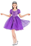 Halloween Girl's Purple Princess Dress Fancy Cosplay Costume