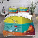 Oggy and the Cockroaches Bedding Sets Duvet Cover Comforter Set