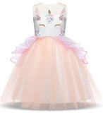 Halloween Girl's Unicorn Costume Dress Princess Dress