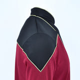 The Next Generation Flag Officer Uniform TNG Admiral Shirt Starfleet Costume Red