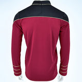 The Next Generation Flag Officer Uniform TNG Admiral Shirt Starfleet Costume Red