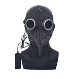 Led Plague Doctor Mask Latex Face Cover Steampunk Masks Cosplay Party Halloween