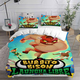 Burrito Bison Launcha Libre Bedding Sets Bed Quilt Cover Pillow Case Halloween Cosplay Comforter Sets