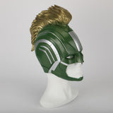 2019 Captain Marvel Mask Superhero Women Carol Danvers Halloween Helmet Soft PVC - bfjcosplayer