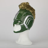2019 Captain Marvel Mask Superhero Women Carol Danvers Halloween Helmet Soft PVC - bfjcosplayer