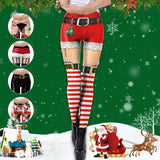 2019 Christmas Leggings Women's Fashion Sexy 3D Digital Printing Feet Pants - bfjcosplayer