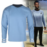 Cosplay SNW Medical Doctor Joseph Blue Uniform Starfleet Officer Tops Shirts for Men