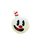 Cuphead Mugman Pendant Plush Toy Stuffed Doll Backpack Bag Keychain Accessories 2PCS