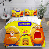 Despicable Me 4 Bedding Sets Bed Quilt Cover Pillow Case Halloween Cosplay Comforter Sets