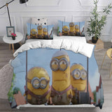 Despicable Me 4 Bedding Sets Bed Quilt Cover Pillow Case Halloween Cosplay Comforter Sets