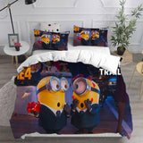 Despicable Me 4 Bedding Sets Bed Quilt Cover Pillow Case Halloween Cosplay Comforter Sets