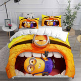 Despicable Me 4 Bedding Sets Bed Quilt Cover Pillow Case Halloween Cosplay Comforter Sets