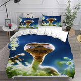 E.T. the Extra-Terrestrial Bedding Sets Bed Quilt Cover Pillow Case Halloween Cosplay Comforter Sets