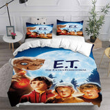 E.T. the Extra-Terrestrial Bedding Sets Bed Quilt Cover Pillow Case Halloween Cosplay Comforter Sets