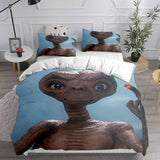 E.T. the Extra-Terrestrial Bedding Sets Bed Quilt Cover Pillow Case Halloween Cosplay Comforter Sets