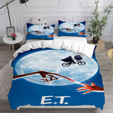 E.T. the Extra-Terrestrial Bedding Sets Bed Quilt Cover Pillow Case Halloween Cosplay Comforter Sets