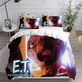 E.T. the Extra-Terrestrial Bedding Sets Bed Quilt Cover Pillow Case Halloween Cosplay Comforter Sets