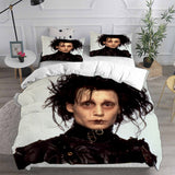 Edward Scissorhands Bedding Sets Bed Quilt Cover Pillow Case Halloween Cosplay Comforter Sets