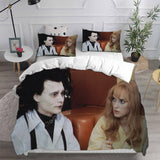 Edward Scissorhands Bedding Sets Bed Quilt Cover Pillow Case Halloween Cosplay Comforter Sets