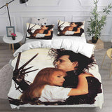 Edward Scissorhands Bedding Sets Bed Quilt Cover Pillow Case Halloween Cosplay Comforter Sets