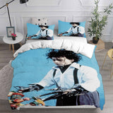 Edward Scissorhands Bedding Sets Bed Quilt Cover Pillow Case Halloween Cosplay Comforter Sets