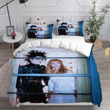 Edward Scissorhands Bedding Sets Bed Quilt Cover Pillow Case Halloween Cosplay Comforter Sets