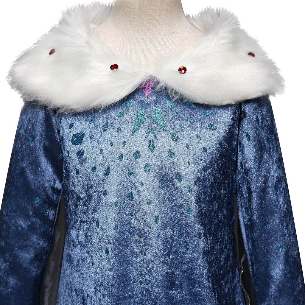 2019 new Kids Frozen Aisha dress girl Anna Princess skirt dress cosplay costume - bfjcosplayer
