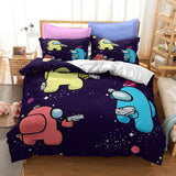 Game Among Us Cosplay Bedding Duvet Cover Halloween Comforter