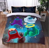 Game Among Us Cosplay Bedding Duvet Cover Halloween Comforter