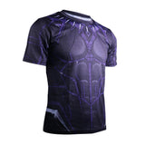 2018 Avengers: Infinity War Cosplay New Black Panther T-Shirt  Uniform 3D Sports T-Shirt Halloween Party - bfjcosplayer