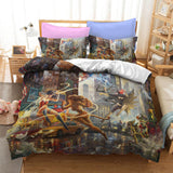 Justice League Batman Superman Cosplay Bedding Set Duvet Cover Halloween Sheets