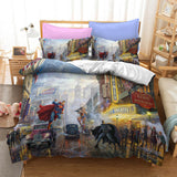 Justice League Batman Superman Cosplay Bedding Set Duvet Cover Halloween Sheets