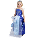 Halloween Girl's Cinderella Princess Dress Cosplay Costume