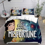 Little Misfortune Bedding Sets Bed Quilt Cover Pillow Case Halloween Cosplay Comforter Sets