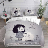 Little Misfortune Bedding Sets Bed Quilt Cover Pillow Case Halloween Cosplay Comforter Sets