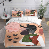 Little Misfortune Bedding Sets Bed Quilt Cover Pillow Case Halloween Cosplay Comforter Sets