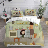 Little Misfortune Bedding Sets Bed Quilt Cover Pillow Case Halloween Cosplay Comforter Sets