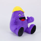 Grimace Shake Yellow Hat Plush Toy Soft Stuffed Gift Dolls for Kids Boys Girls