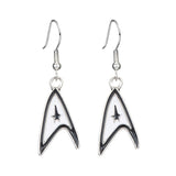 Star Trek Theme Silver Earring Holiday Gifts Jewelry Accessories for Women