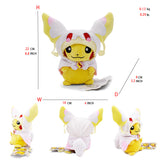 Pikachu Cosplay Plush Toy Soft Stuffed Doll Birthday Holiday Gifts