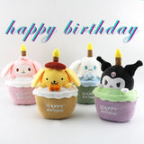 Birthday Cake Plush Toy Soft Stuffed Doll Birthday Holiday Gifts