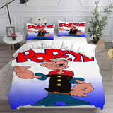 Popeye the Sailor Bedding Sets Bed Quilt Cover Pillow Case Halloween Cosplay Comforter Sets
