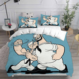 Popeye the Sailor Bedding Sets Duvet Cover Halloween Cosplay Comforter Sets