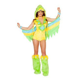 Adult Women Sexy Furry Animal Bird Parakeet Halloween Costume